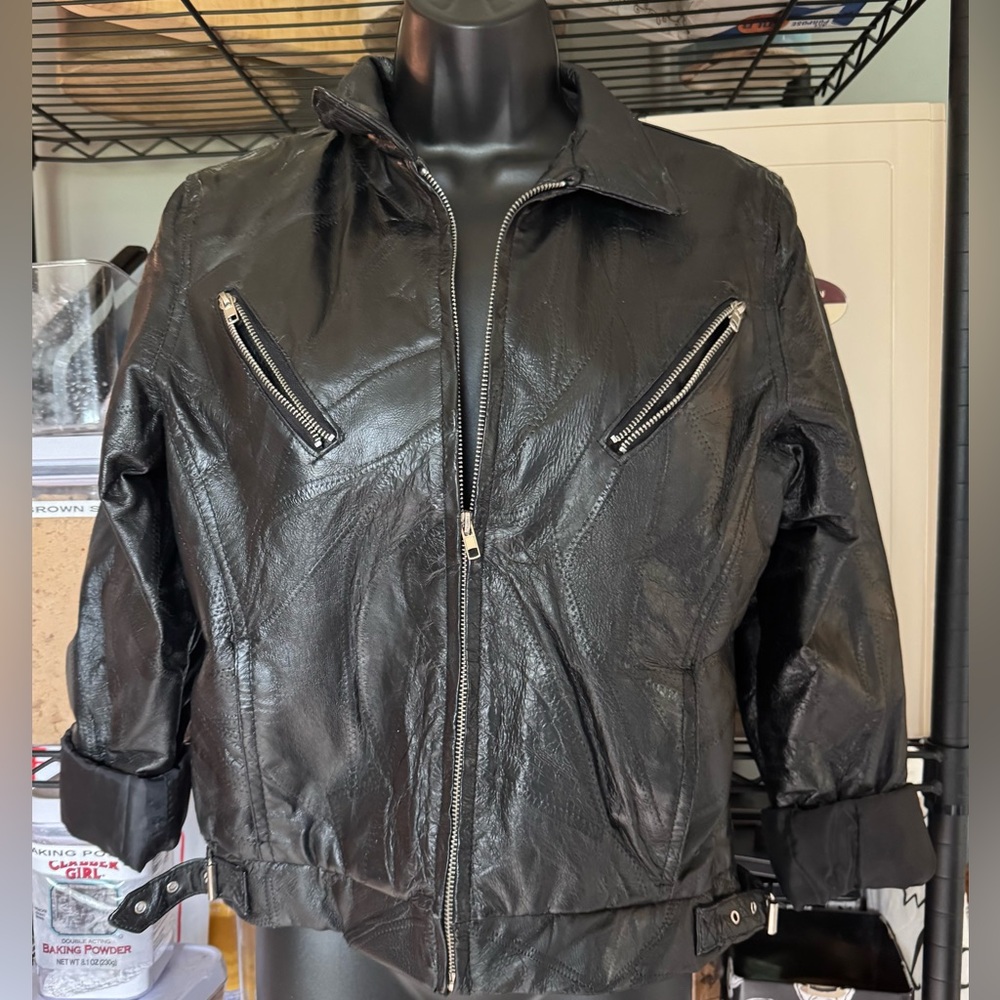 Black Bomber Varsity Jacket with Classic Design
